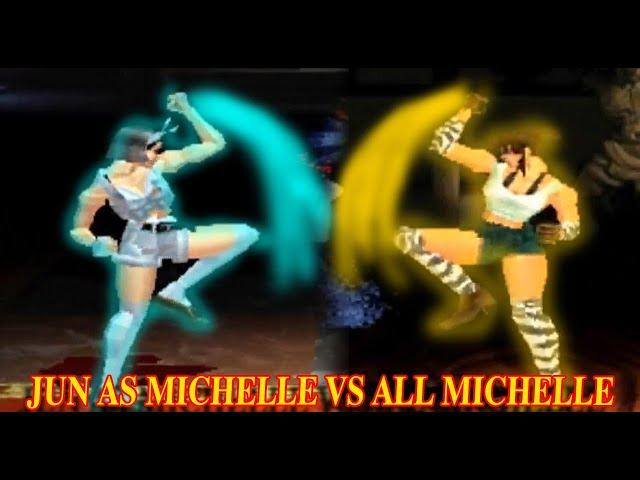 [TAS] Jun As Michelle Vs All Michelles - Tekken 2 (Requested)