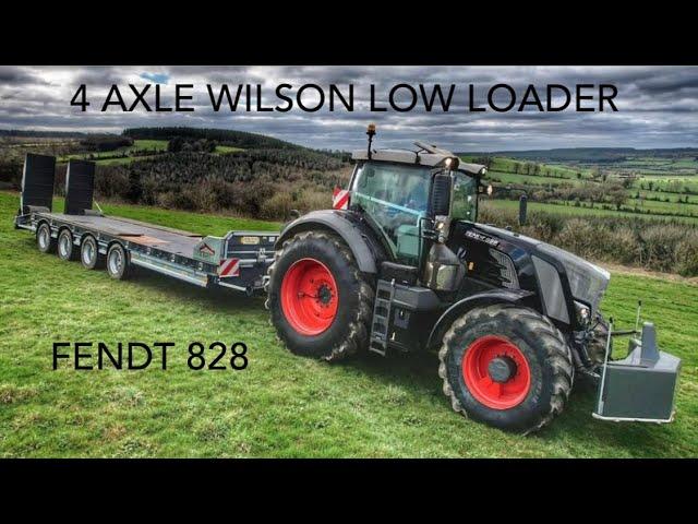 Keightley Plant ~ BRAND NEW *4 AXLE* LOW LOADER !! Fendt 828 Black Beauty
