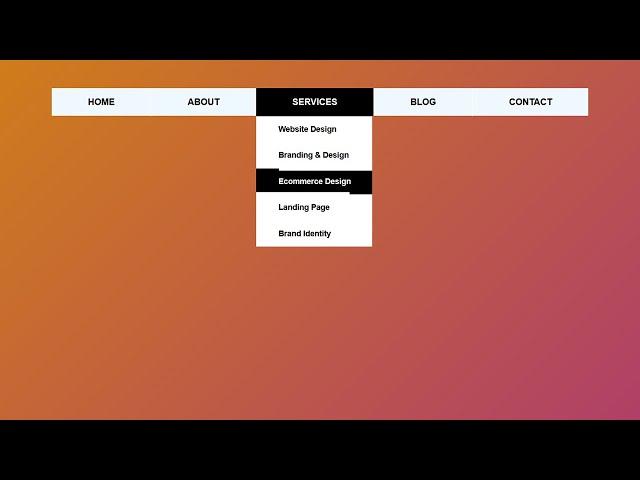 How to Create a Dropdown Menu using HTML and CSS