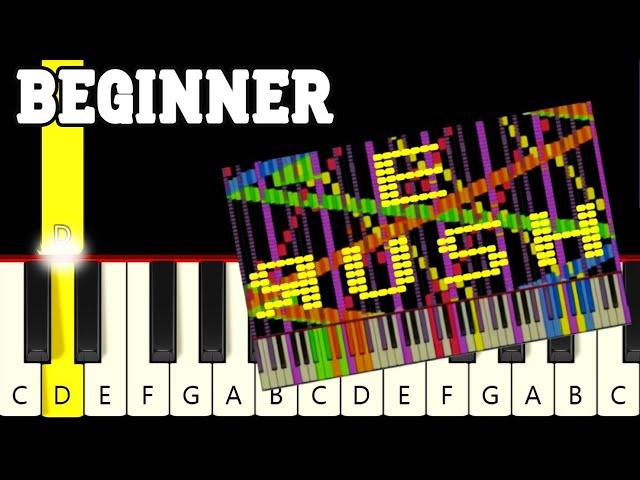 Rush E - Sheet Music Boss - Very Easy Piano tutorial, Slow but it gets Faster - Beginner
