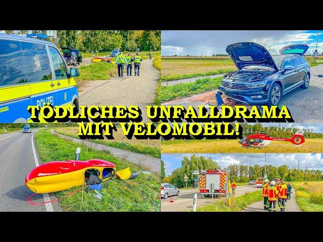 +++ TÖDLICHES UNFALLDRAMA MIT VELOMOBIL +++ FEUERWEHR & SEELSORGER & RETTUNGSHUBSCHRAUBER IM EINSATZ