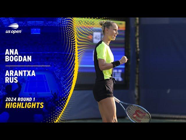 Ana Bogdan vs. Arantxa Rus Highlights | 2024 US Open Round 1