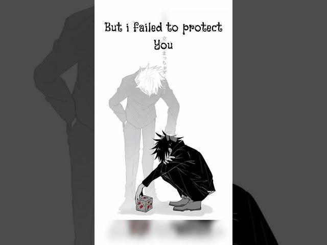 MEGUMI AND GOJO'S STORY #jujutsukaisen #jjk #gojo #megumi #megumifushiguro #sad #anime #shorts#fyp