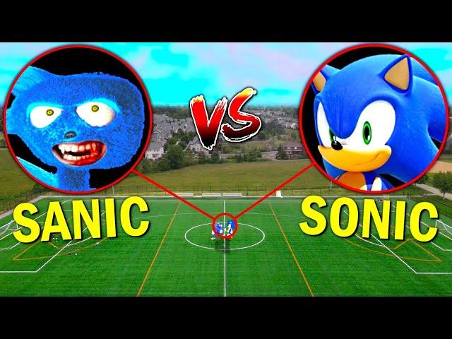 Drone Catches SANIC vs SONIC From SONIC THE HEDGEHOG 2!! *SONIC IN REAL LIFE*