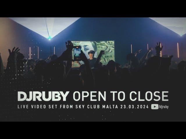 DJ Ruby Open To Close Live Video Set at Sky Club Malta 23.03.24