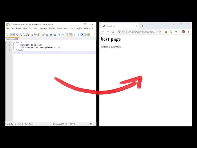 How to open code from notepad++ in browser (chrome, opera, safari, IE)