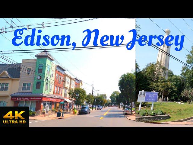 Edison, New Jersey - 4K Dash Tour