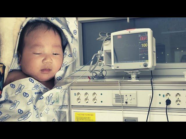 Rushing to the Emergency RoomㅣHospitalization | 2Months Old Kor-Phil Baby