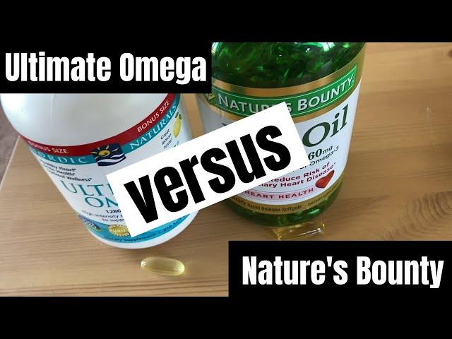 Nordic Naturals Fish Oil versus Nature's Bounty Fish Oil