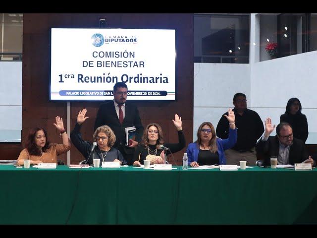 EN VIVO / Reunión Ordinaria de la Comisión de Bienestar