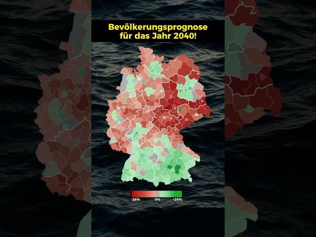 Bevölkerungsprognose nach Regionen bis 2040!