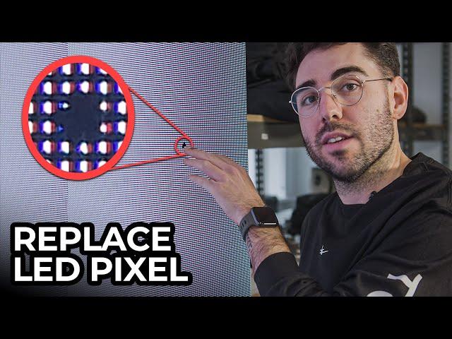 Replacing a DEAD PIXEL on an LED Wall