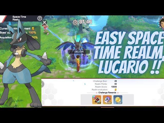 EASY HELD LEGEND SPACE TIME REALM, LUCARIO FLOOR 28 - POKEMON WORLD