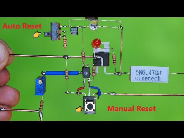 [NEW] Overcurrent Protection Circuit / Automatic and Manual Restart Feature / First on Youtube