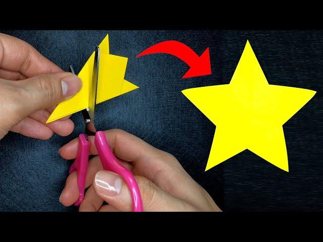 How To Cut a Perfect Star | Make a Perfect Star with Just One Cut