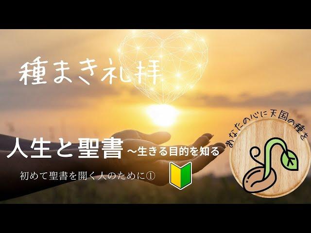 2024年7月21日　種まき礼拝　「人生と聖書〜生きる目的を知る」　創世記1章1節、26節〜28節 【字幕・チャプターつき】