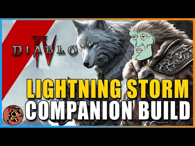 Diablo 4 - The FUNCTIONAL Druid COMPANION Build | Complete Guide | No Uniques | Lightning Storm
