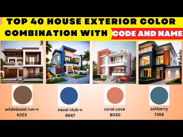 2025 Exterior House Painting Color Ideas With Codes | Outside House Painting Colour Combinations