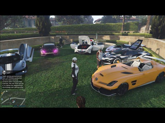 "WE LOVE CARS" CAR MEET with JACK #gta  #gta5