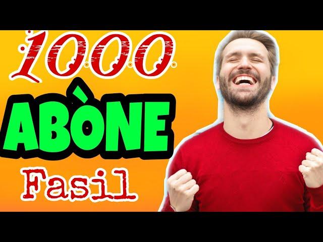 Men kijan pou fè mil abòne byen fasil sou YouTube / 5 sekrè