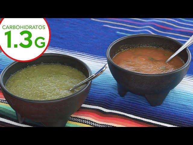 SALSAS KETO   Salsa Roja y   Salsa Verde  para tacos  Carne asada   Recetas Keto