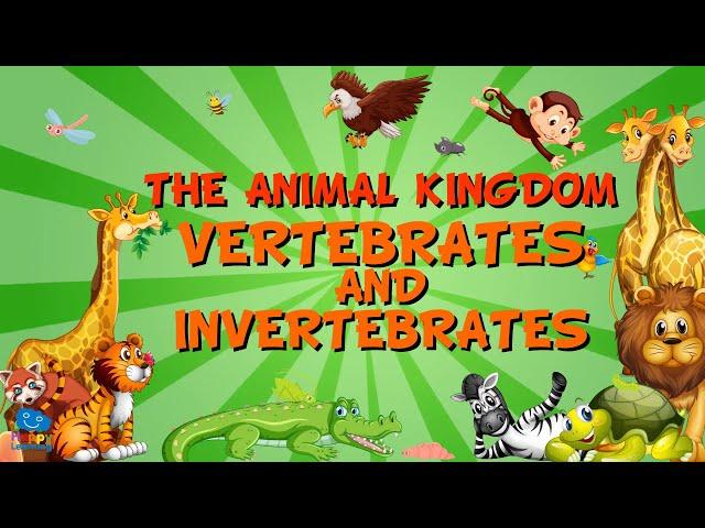 THE ANIMAL KINGDOM. VERTEBRATES AND INVERTEBRATES | Educational Videos for Kids