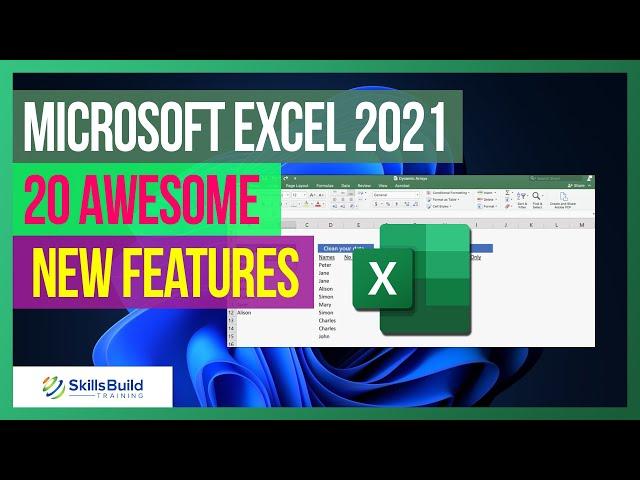  Microsoft Excel 2021 - 20 Awesome New Features