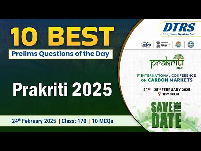 Prakriti 2025 - 170 | By Jahidul | Lukmaan IAS