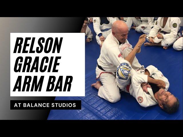Relson Gracie teaches armbar at Balance Studios in Philadelphia