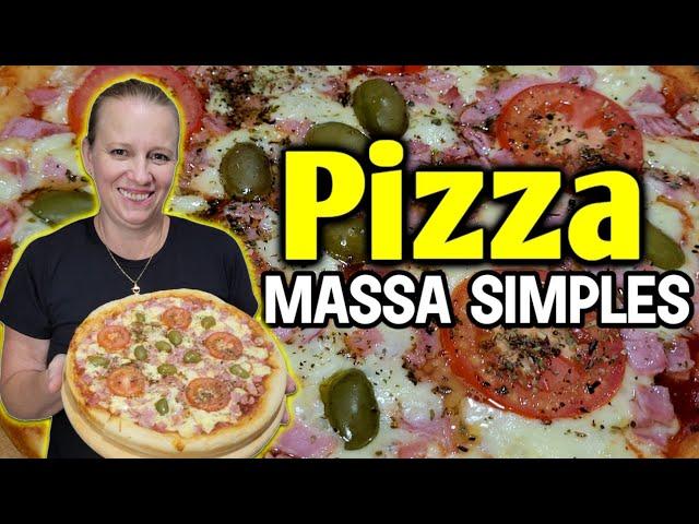 COMO FAZER MASSA DE PIZZA CASEIRA RECEITA SIMPLES E FÁCIL | ESSA MASSA É INCRIVEL