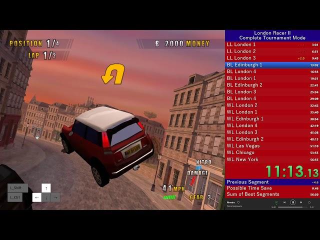 London Racer 2 - All Races speedrun 56:10 RTA Old WR