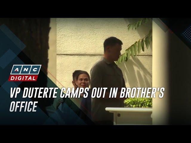 VP Duterte camps out in brother's office