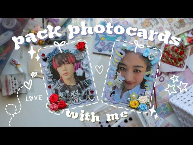 PACKING PHOTOCARDS + DECORATING TOPLOADERS [gifts for friends]