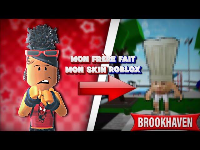 mon frère fait mon skin roblox  ( il a 7 ans )