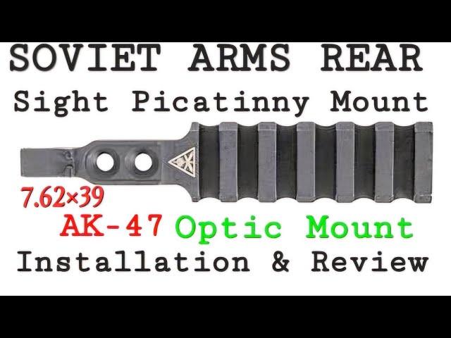 Soviet Arms Rear Sight Picatinny Mount #shooting #shotgun #howto #gun #ak47 #wethepeople #survival