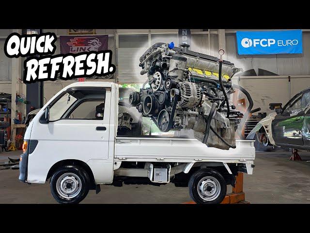 JDM Mini Truck First MODS! + ZHP Swap Engine READY!