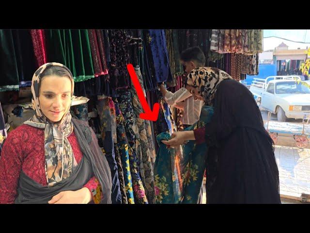 Documentary about Ziba's life: going to the market, mother-in-law getting angry with Ziba and Azita