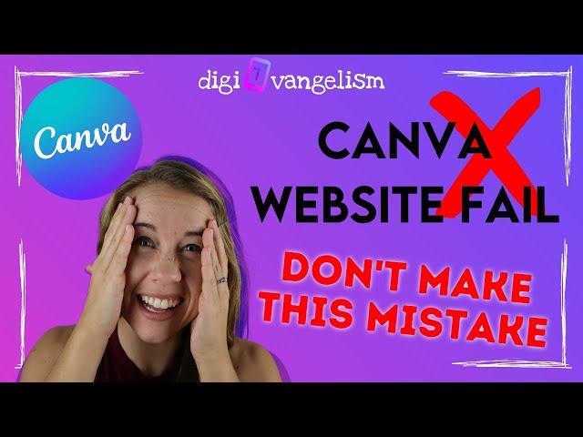 Canva Website  Troubleshooting - WATCH BEFORE YOU PUBLISH! | Mobile Resizing Issues