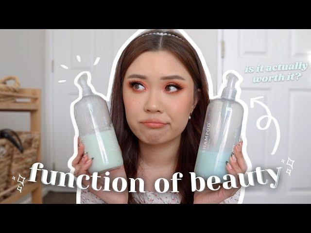 *NON SPONSORED* FUNCTION OF BEAUTY REVIEW ‍️ is it actually worth it?