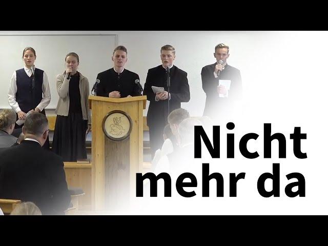 Nicht mehr da