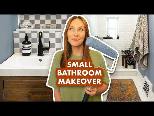 my small colorful bathroom makeover