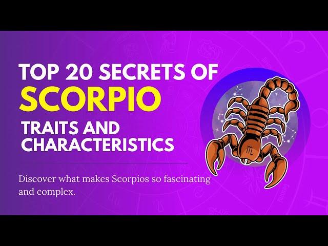 Top 20 Secrets of the Scorpio Traits and Characteristics