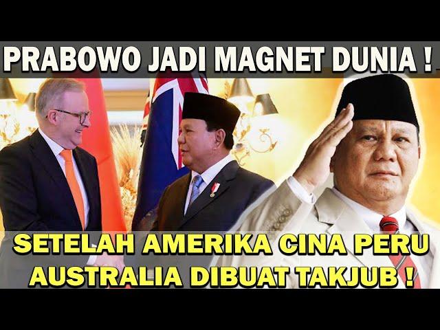 PESONA PRABOWO TIADA DUA ! JADI MAGNET DUNIA️SETELAH CINA AMERIKA KINI AUSTRALIA DIBUAT TAKJUB 