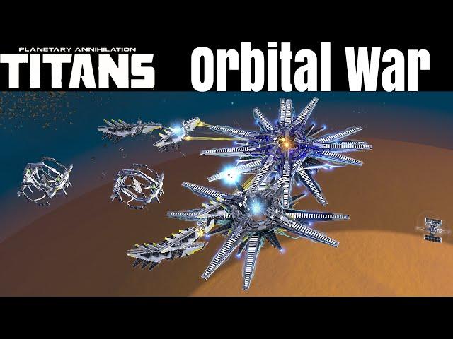 Planetary Annihilation Titans - Orbital War - Multiplayer Gameplay 2v2v2v2v2 Team Games