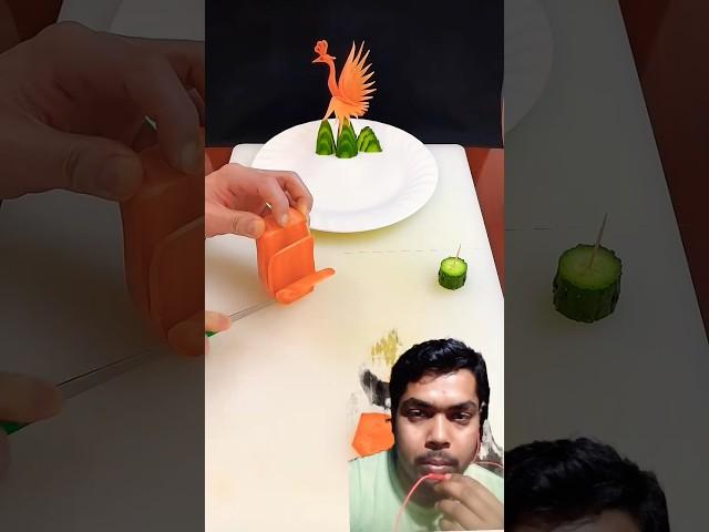 cucumber and carrot cutting style #handmade #kitchen #shortvideo