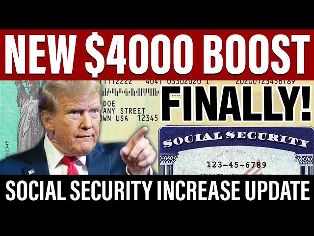 GOOD NEWS: $4000 Boost in Social Security Under Trump | SSA SSI SSDI | Social Security Increase