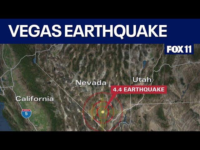 Earthquake, aftershock reported in Las Vegas