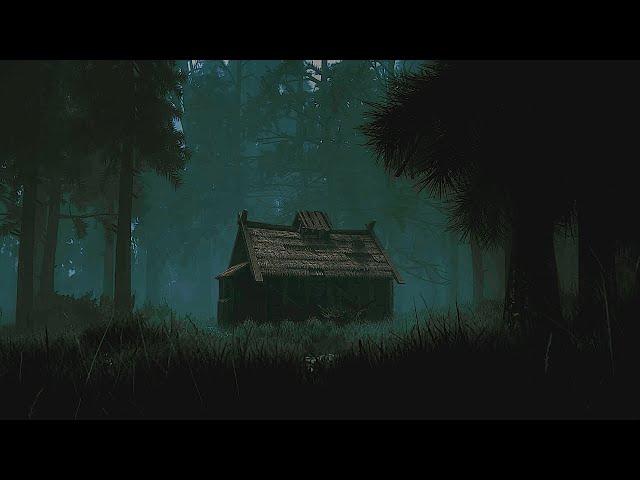 Creepy Cabin in the Woods - Scary ASMR Ambience - Halloween Haunted House Soundscape & Atmosphere