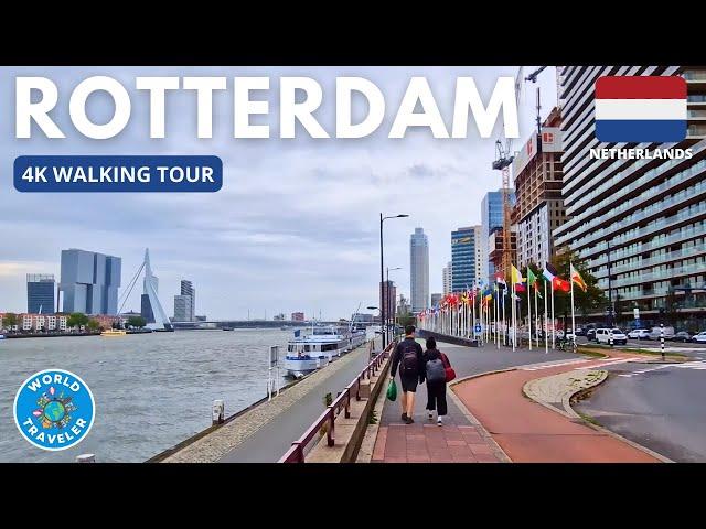 ROTTERDAM, Netherlands: 4K Walking Tour Through the Modern Marvel