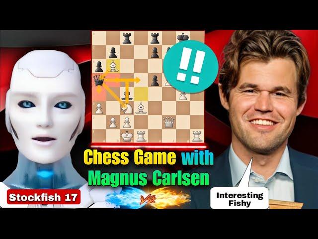 Stockfish 17 Played A Brilliant Chess Game with Magnus Carlsen In Online Chess | Chess Tactics | AI